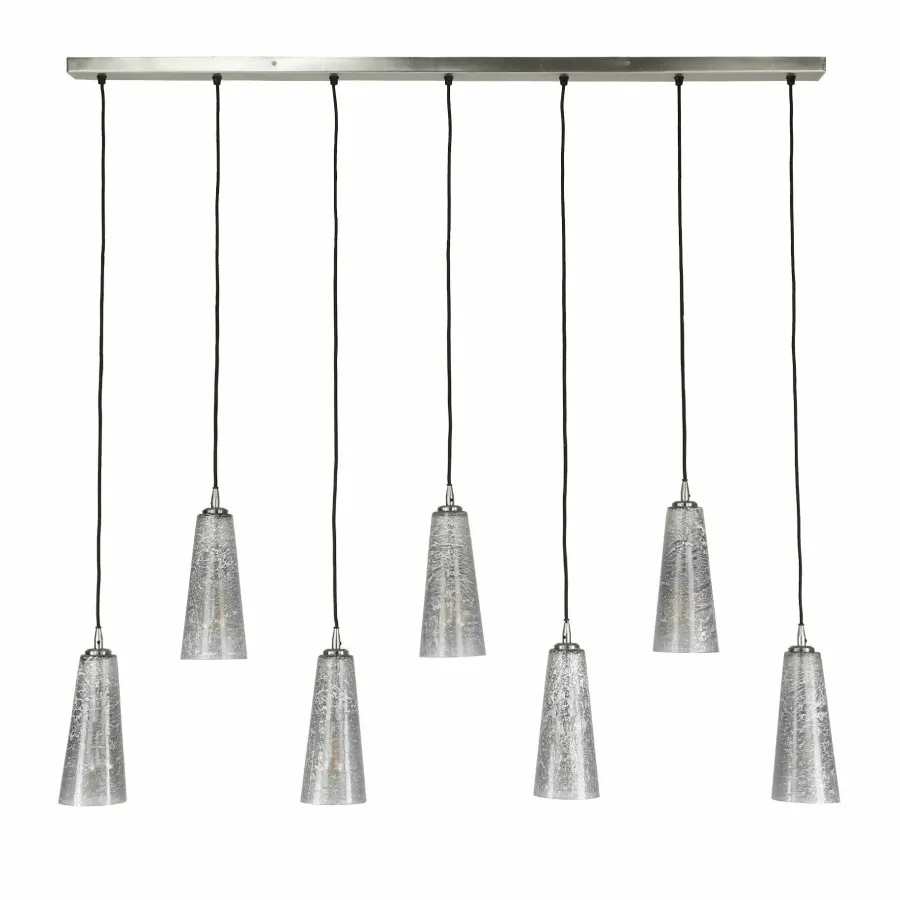 WoonStijl Hanglamp 7L kegel stone