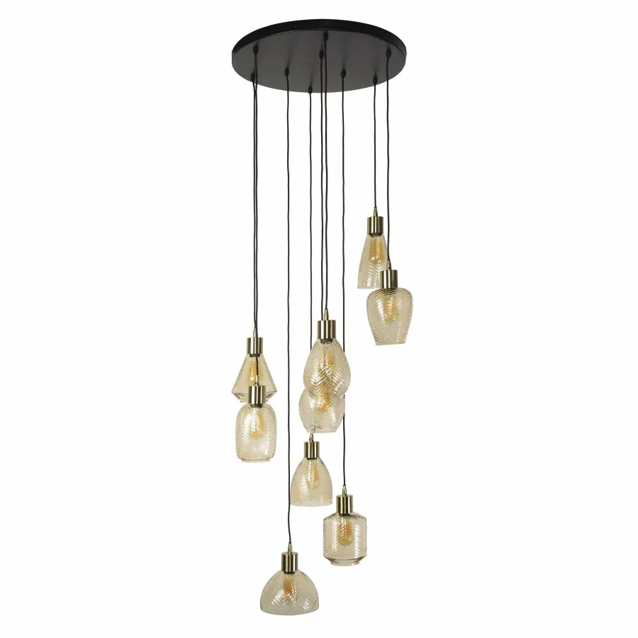 WoonStijl Hanglamp 9L leaf getrapt Best