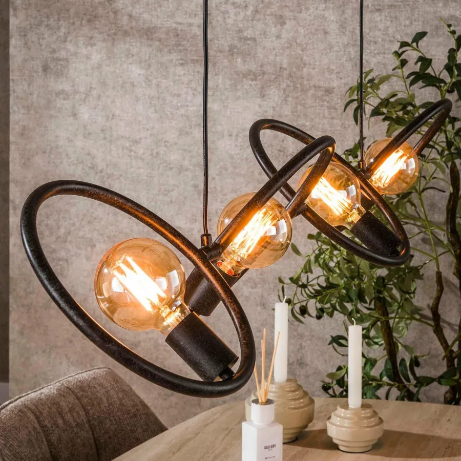 WoonStijl Hanglamp 4L Loop