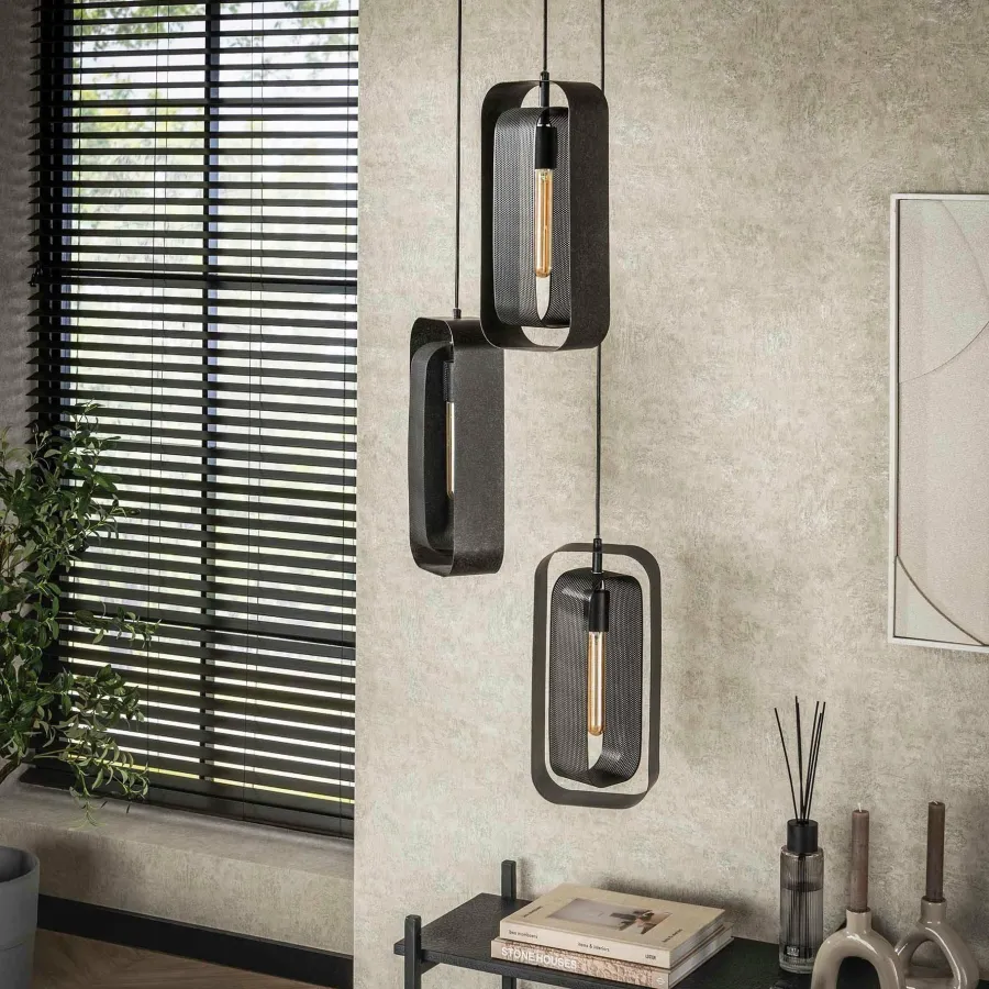 WoonStijl Hanglamp 3L mesh rotate Discount
