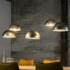 WoonStijl Hanglamp 5L met crossbar en old silvery mirror inside. / Old silvery finish Online