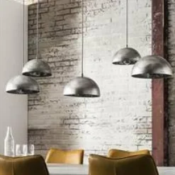 WoonStijl Hanglamp 5L met crossbar en old silvery mirror inside. / Old silvery finish Online