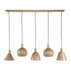 WoonStijl Hanglamp 5L Metallo mix Beige Best
