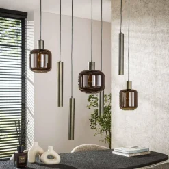 WoonStijl Hanglamp 4+3L mix Bronza Outlet