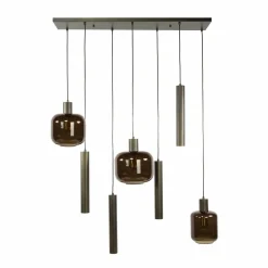 WoonStijl Hanglamp 4+3L mix Bronza Outlet