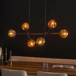 WoonStijl Hanglamp 6L molecule mix glass Clearance