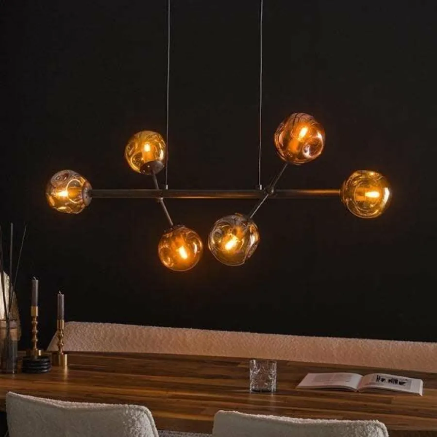 WoonStijl Hanglamp 6L molecule mix glass Clearance