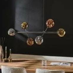 WoonStijl Hanglamp 6L molecule mix glass Clearance