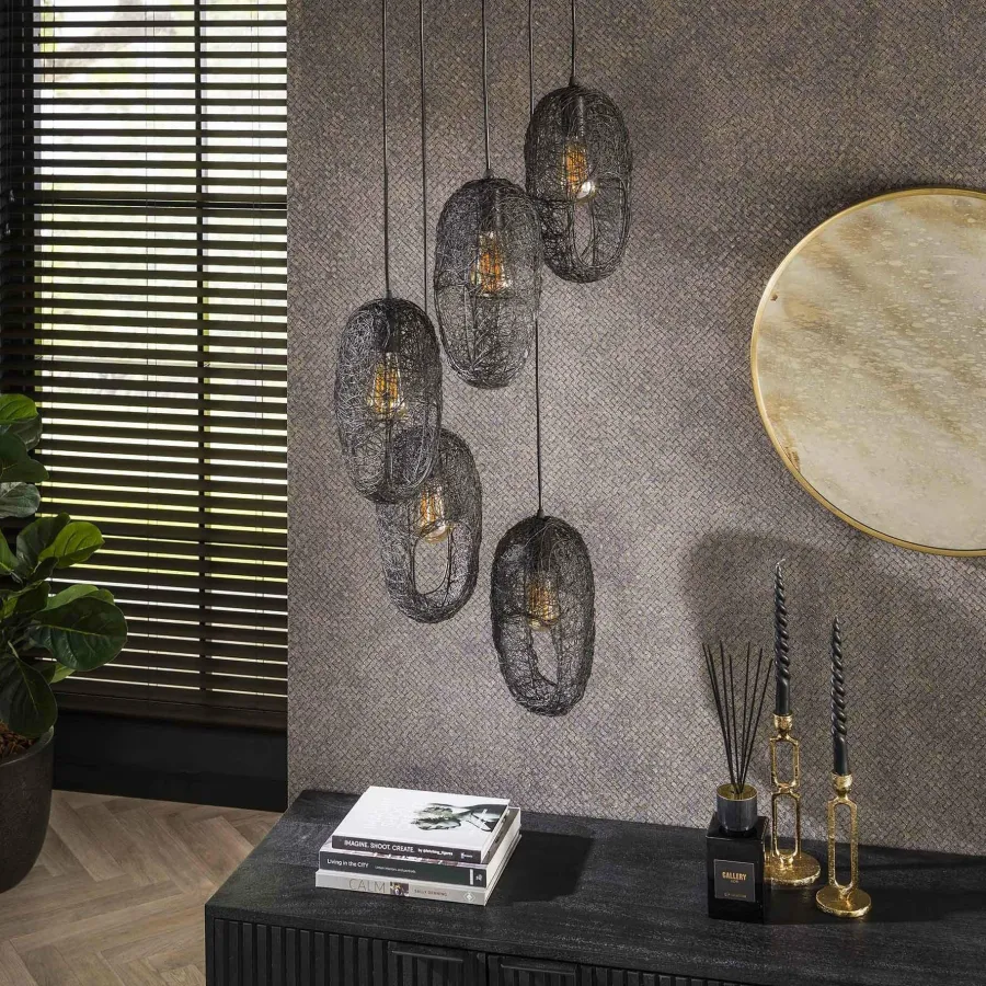 WoonStijl Hanglamp 5L open oog wire Discount