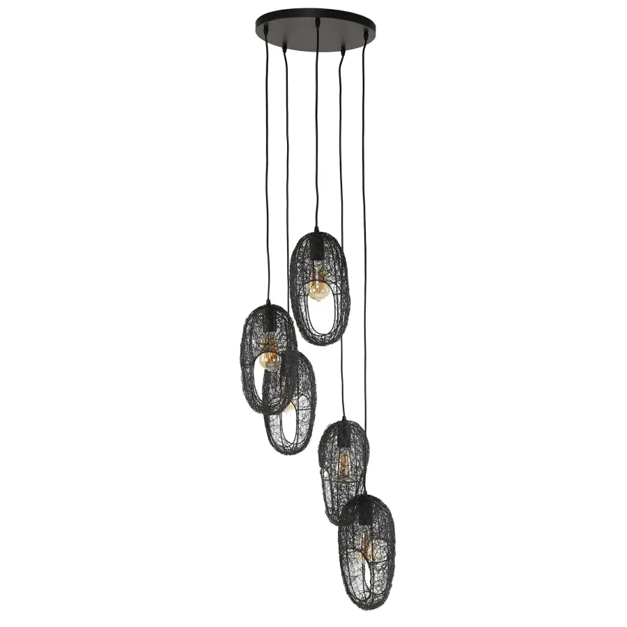 WoonStijl Hanglamp 5L open oog wire Discount