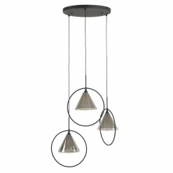 WoonStijl Hanglamp 3L ring getrapt tapse kap (G9) Outlet