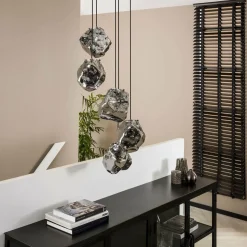 WoonStijl Hanglamp 5L rock getrapt Outlet