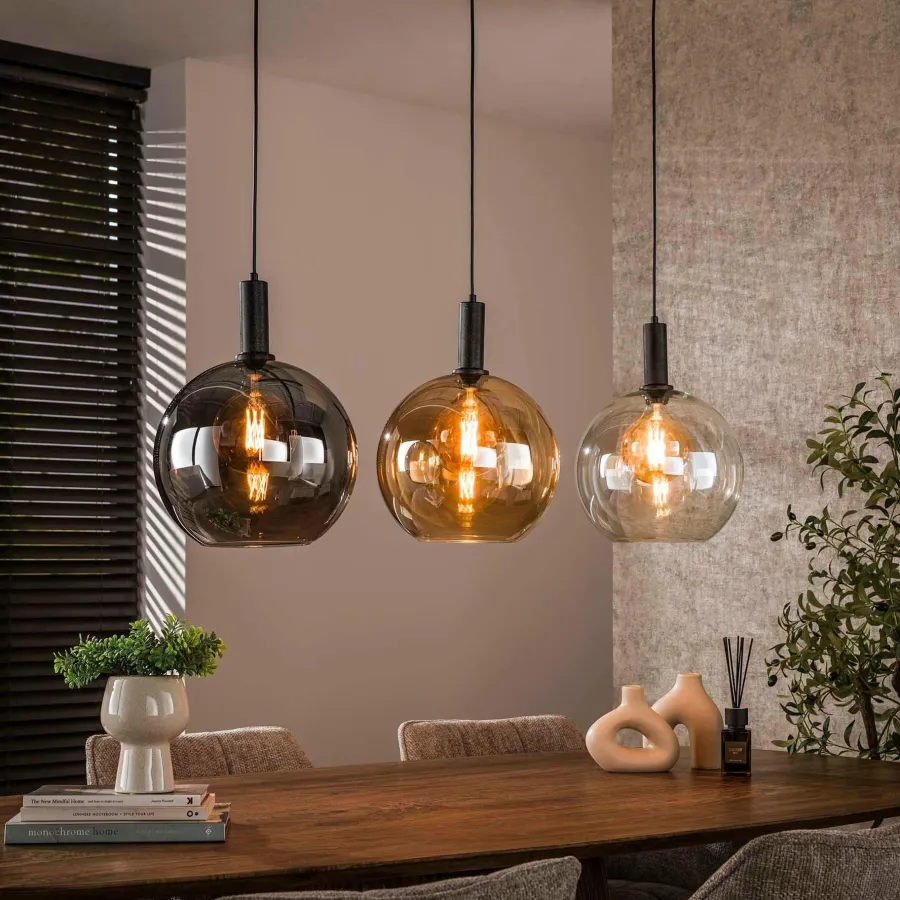 WoonStijl Hanglamp 3L Sfera tricolore Discount