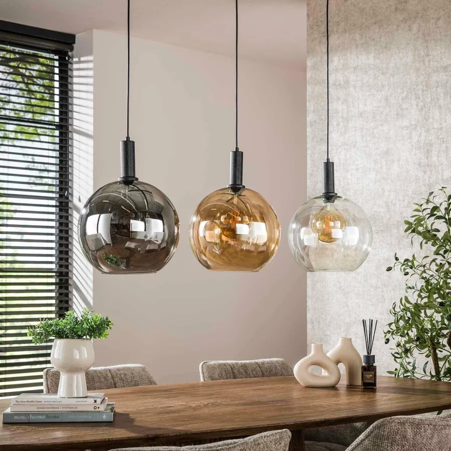 WoonStijl Hanglamp 3L Sfera tricolore Discount