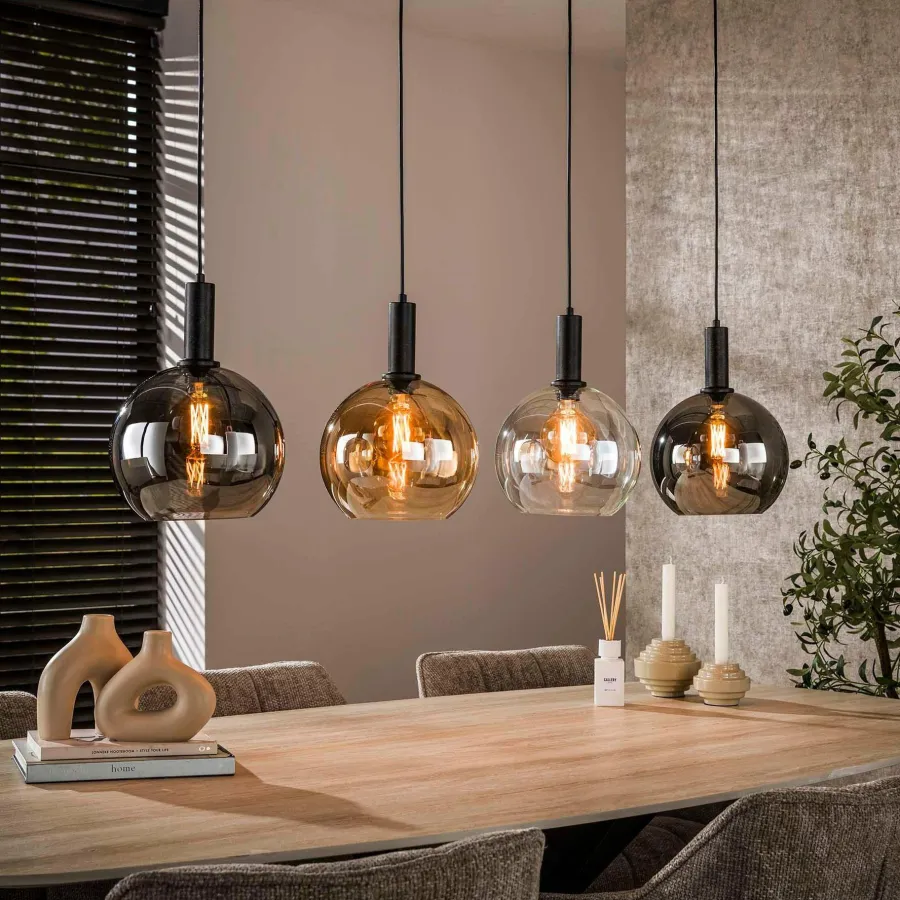 WoonStijl Hanglamp 4L Sfera tricolore New