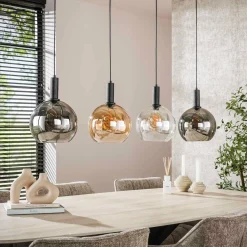 WoonStijl Hanglamp 4L Sfera tricolore New