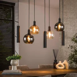 WoonStijl Hanglamp 4+3L Sfera tricolore Hot