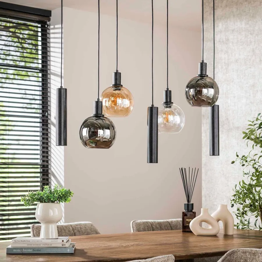 WoonStijl Hanglamp 4+3L Sfera tricolore Hot