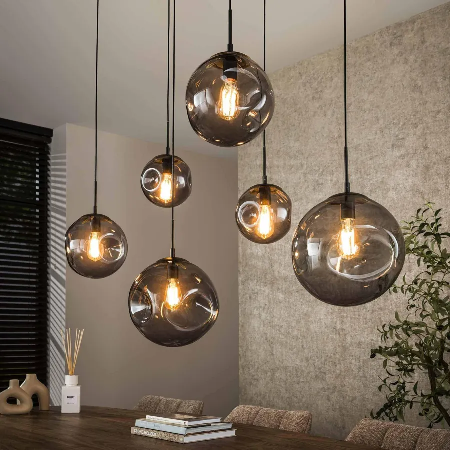 WoonStijl Hanglamp 6L Stellar Black