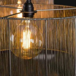 WoonStijl Hanglamp 2L stringshade metal New