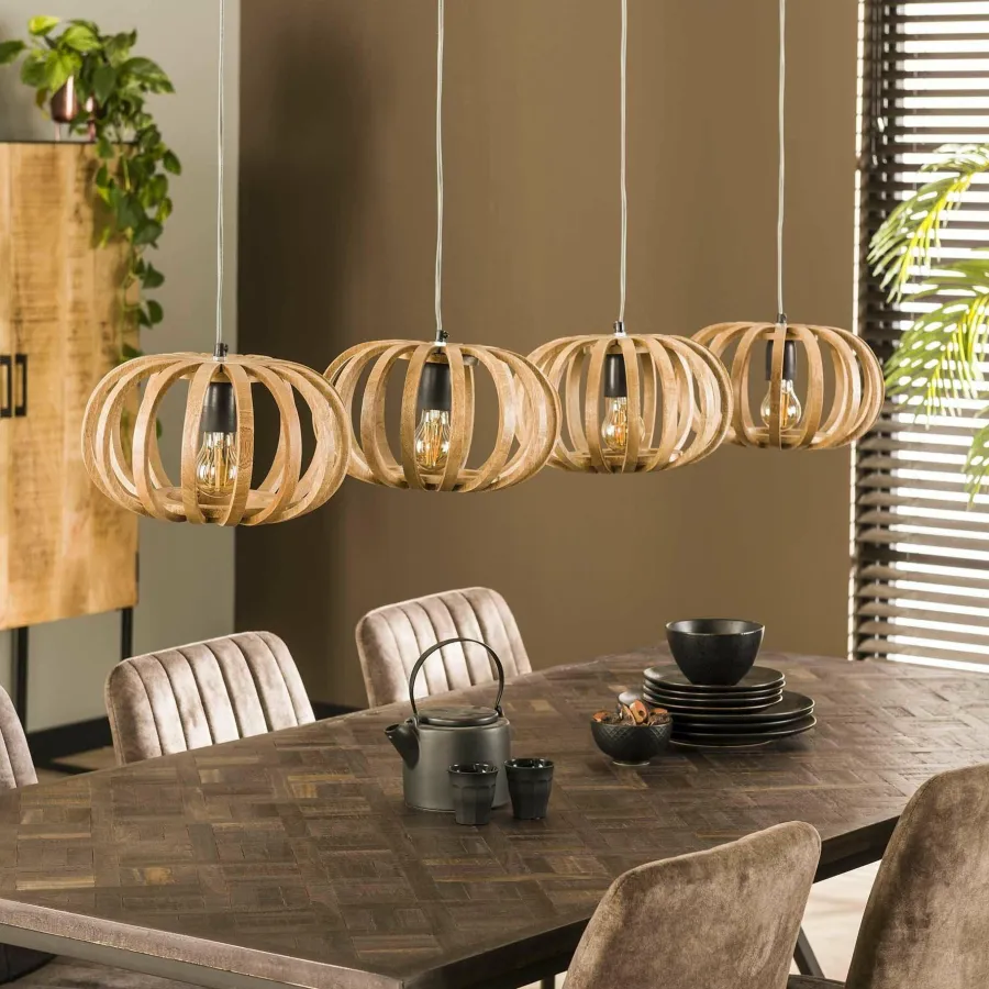 WoonStijl Hanglamp 4L stripes Sale