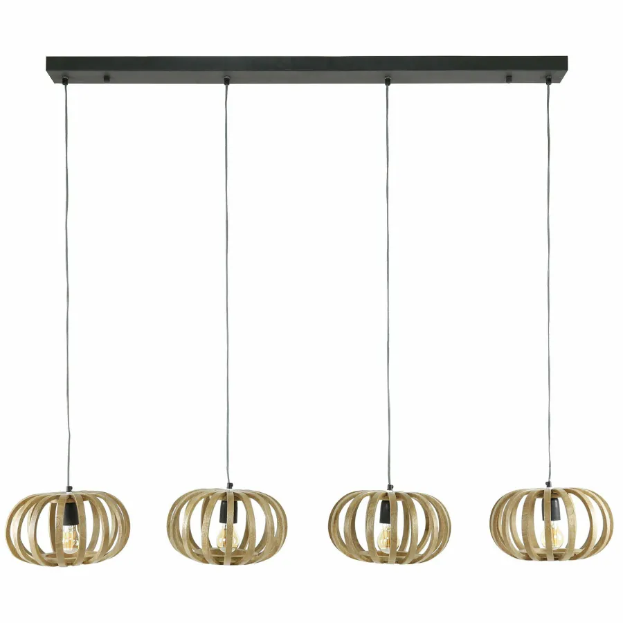 WoonStijl Hanglamp 4L stripes Sale