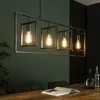 WoonStijl Hanglamp 4L Turn square / Charcoal