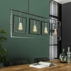 WoonStijl Hanglamp 4L Turn square / Charcoal