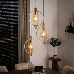 WoonStijl Hanglamp 3L Turn around getrapt beige Online