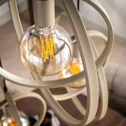WoonStijl Hanglamp 3L Turn around getrapt beige Online