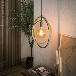 WoonStijl Hanglamp 1L Turn around beige New