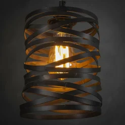 WoonStijl Hanglamp 7L twist wikkel XL / Slate grey Hot