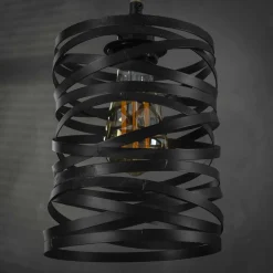 WoonStijl Hanglamp 7L twist wikkel XL / Slate grey Hot
