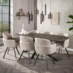 WoonStijl Hanglamp Sepiora 5+4-lichts Sienna bruin Hot