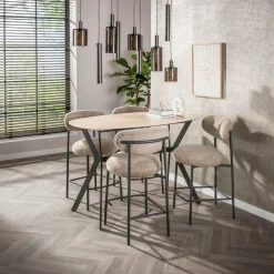 WoonStijl Hanglamp Sepiora 5+4-lichts Sienna bruin Hot