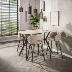 WoonStijl Hanglamp Sepiora 5+4-lichts Sienna bruin Hot