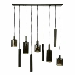 WoonStijl Hanglamp Sepiora 5+4-lichts Sienna bruin Hot