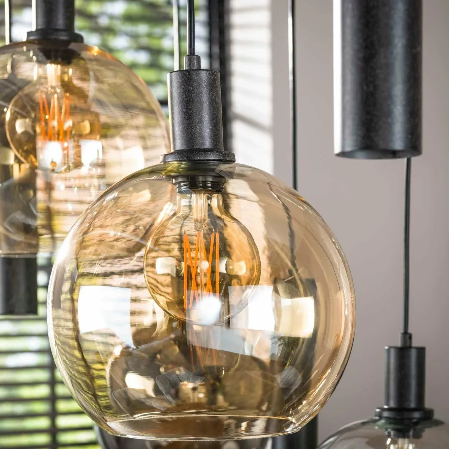 WoonStijl Hanglamp Sfera Tricolore 5+4-lichts New