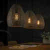 WoonStijl Hanglamp 3x armor ovaal / Zwart bruin Sale
