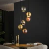 WoonStijl Hanglamp 6x bol getrapt metal print Online