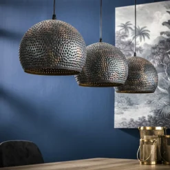 WoonStijl Hanglamp 3xØ25 Punch Bol Clearance