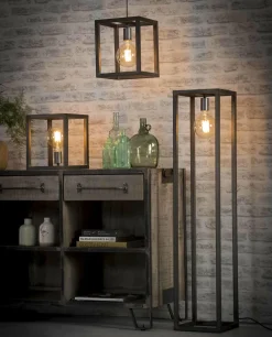 WoonStijl Hanglamp 25x25 vierkante buis / Zilver Outlet
