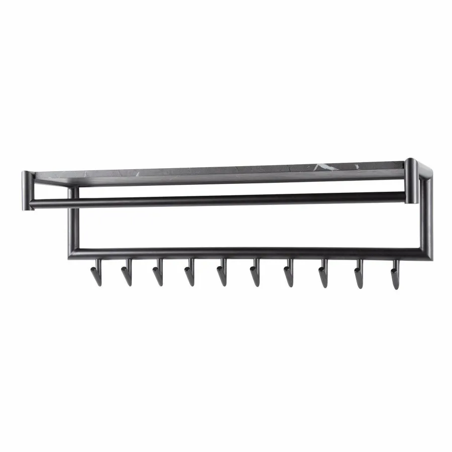 WoonStijl Kapstok 10 haaks roede-hoedenplank Discount