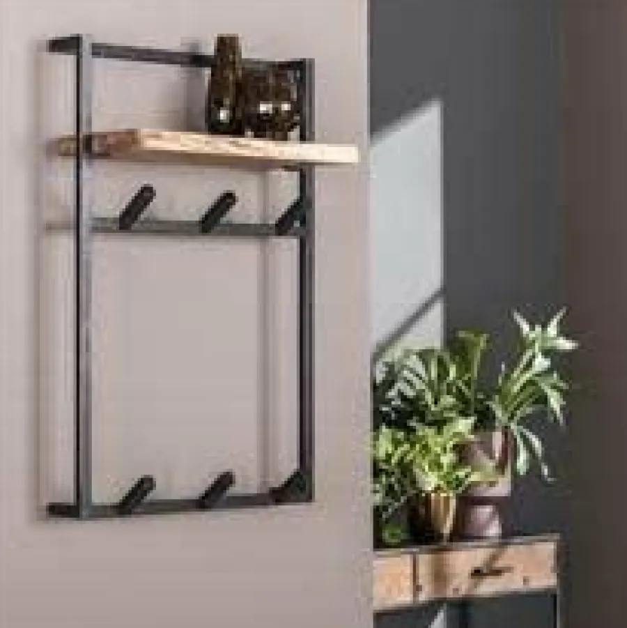 WoonStijl Kapstok air solid hoog 6 haken Best