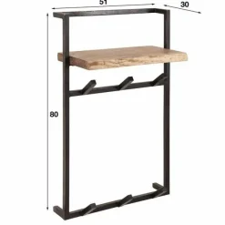 WoonStijl Kapstok air solid hoog 6 haken Best