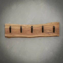 WoonStijl Kapstok edge 5 haken / Massief acacia naturel