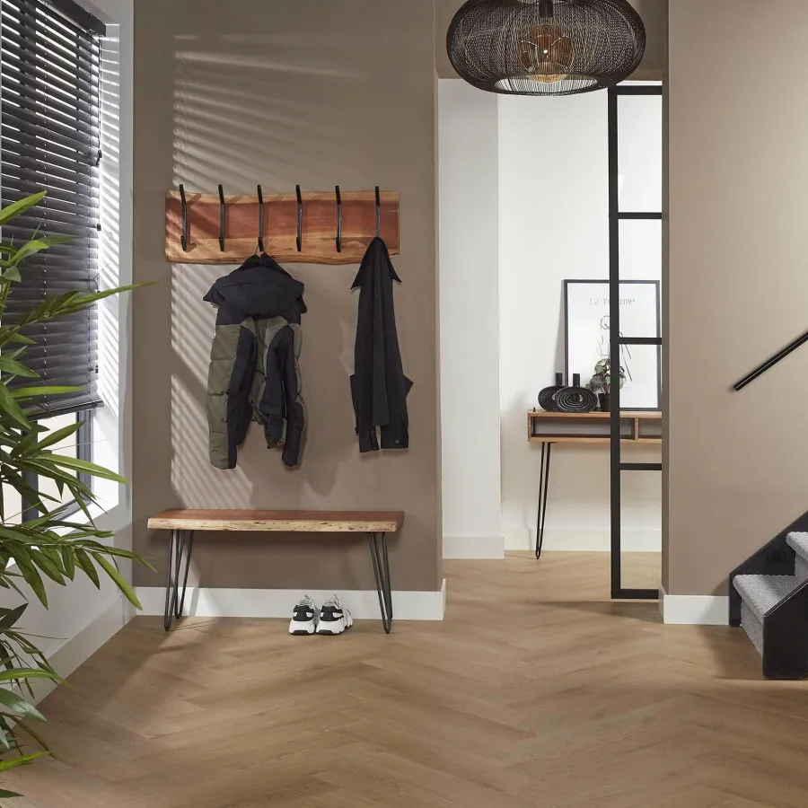 WoonStijl Kapstok edge 2x6 haken / Massief acacia naturel