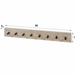WoonStijl Kapstok Travino 8 haken - 80 cm Outlet