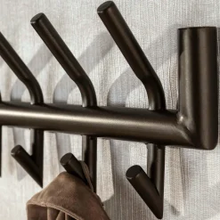 WoonStijl Kapstok Tubo 2x6 haken bruin Clearance