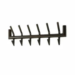 WoonStijl Kapstok Tubo 2x6 haken bruin Clearance